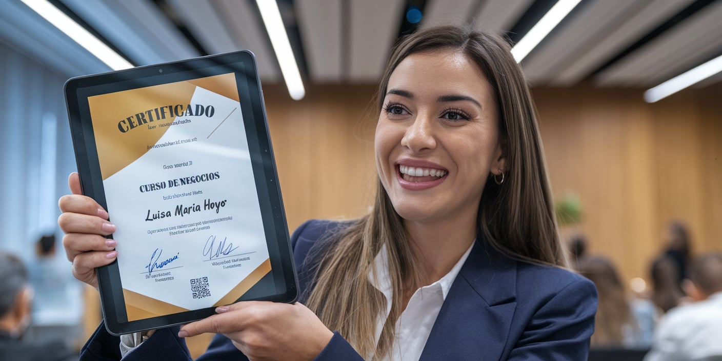 certificado de asistencia a evento con QR Zerti